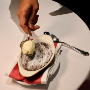 FONDANT AU CHOCOLAT - Chocolate Lava Cake with Vanilla Ice Cream