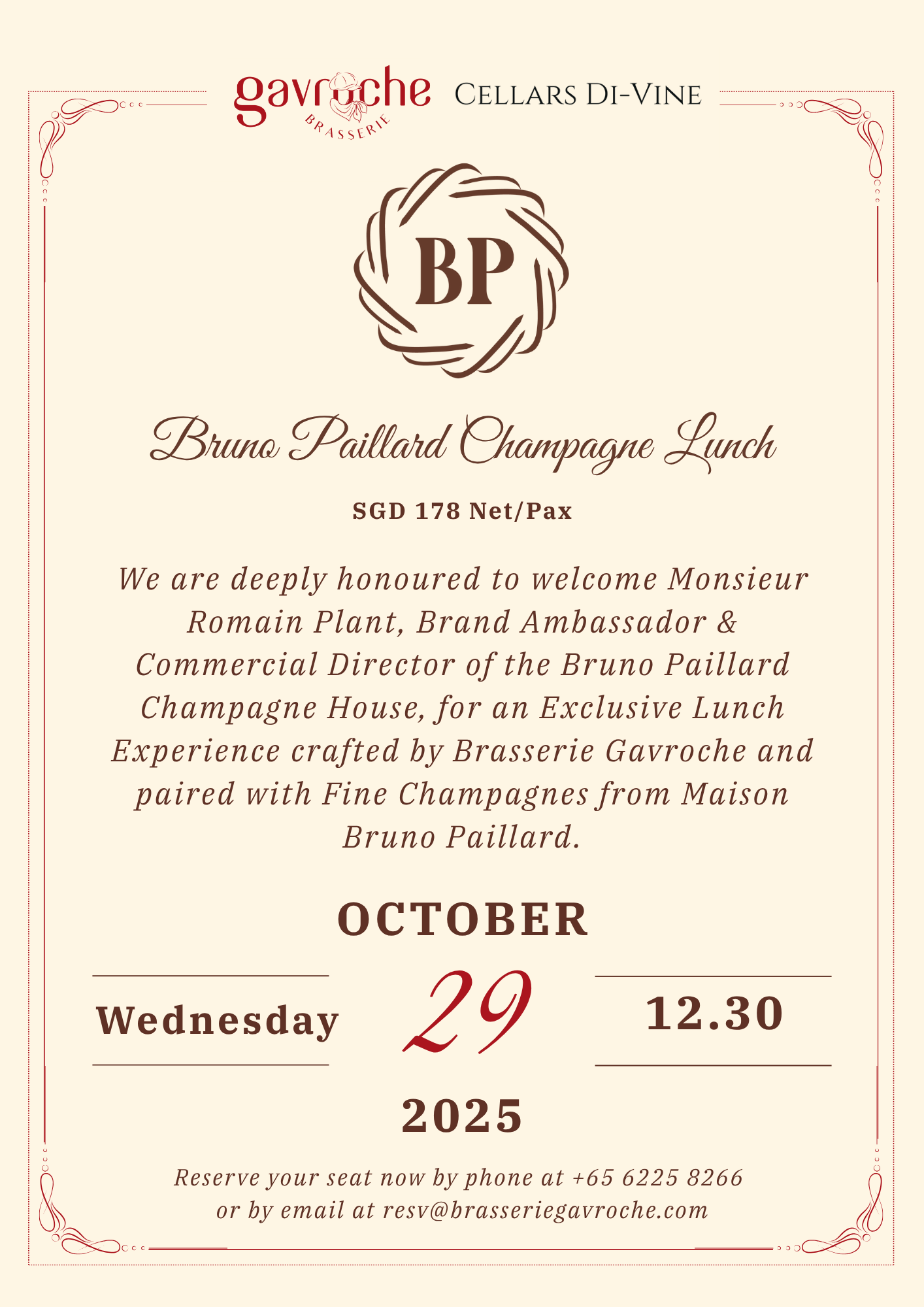 Bruno Paillard Champagne Lunch